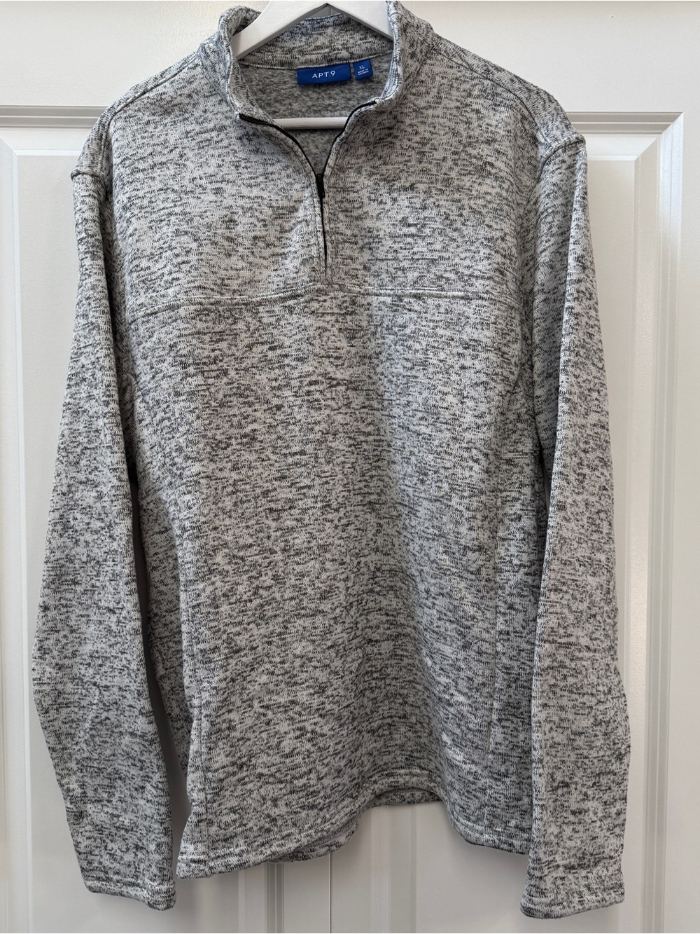 Apt. 9 Men's Heather Gray Quarter-Zip Pullover